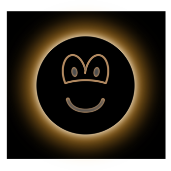 Zonsverduistering emoticon