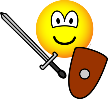Zwaard vechtende emoticon