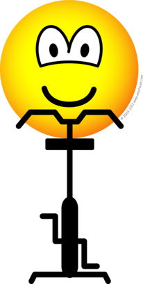Fitness fiets emoticon