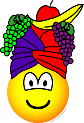 Fruit hoed emoticon