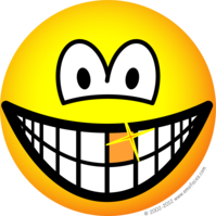 Gouden tand emoticon