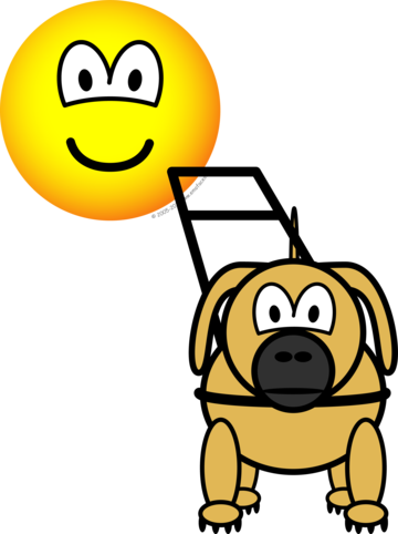 Blindegeleidehond emoticon