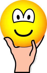 Vastgehouden emoticon