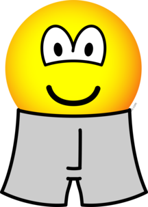 Boxer short dragende emoticon