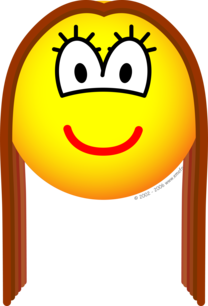 Lang haar emoticon