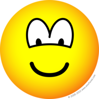 Naar beneden kijkende emoticon