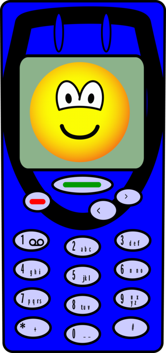 Mobiele telefoon emoticon