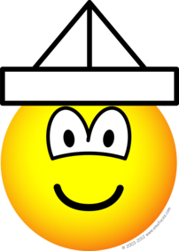 Papierenhoedje emoticon