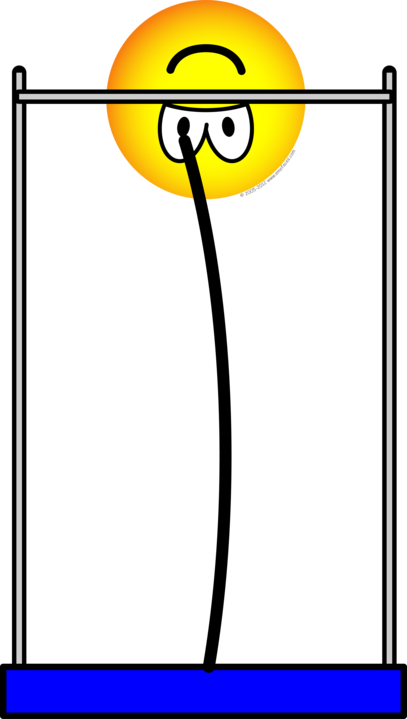 Paal springende emoticon
