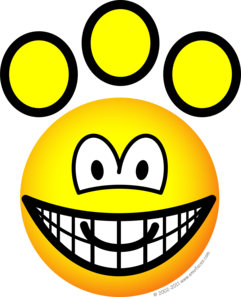 Poot afdruk emoticon