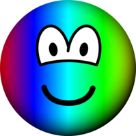 Regenboog emoticon