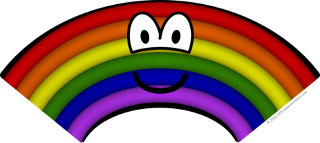 Regenboog emoticon