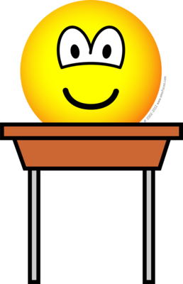 Schoolbankje emoticon
