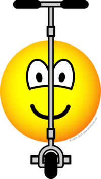Steppende emoticon