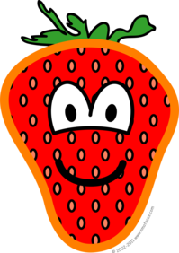 Aardbei emoticon