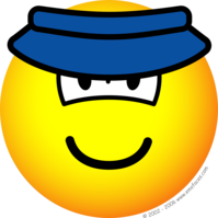 Zonneklep emoticon