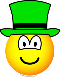 Groene hoed emoticon