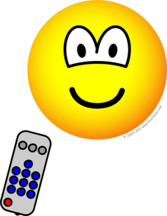 Tv afstandsbediening emoticon