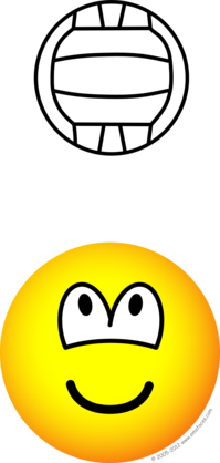 Volleyballende emoticon
