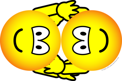 Worstelende emoticon