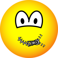 Dicht geritste emoticon