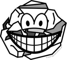 Papierenbal smile