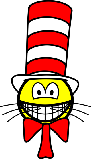 Kat in de hoed smile