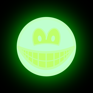 Glow in the dark smile