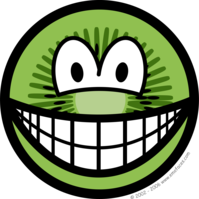 Kiwi fruit smile