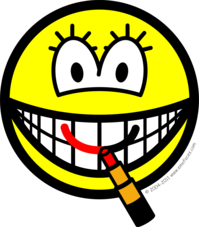 Lipstick smile