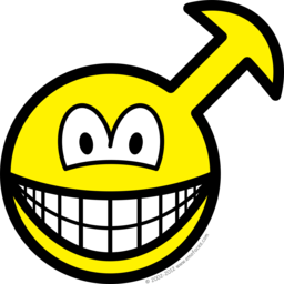 Manlijke smile