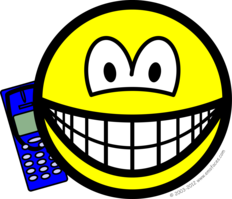 Mobiel telefonerende smile