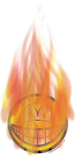 Brandende smile