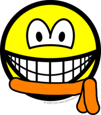 Oranje band smile
