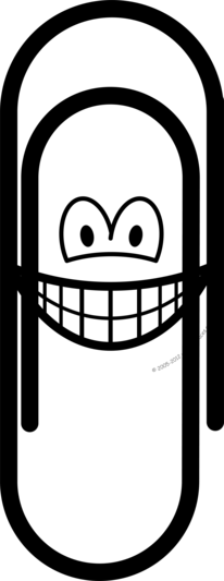 Paperclip smile