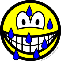 Gestresste smile