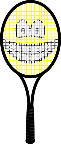 Tennisracket smile