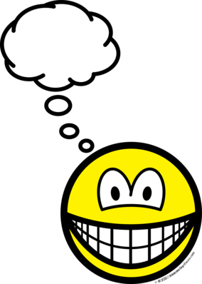 Denkende smile