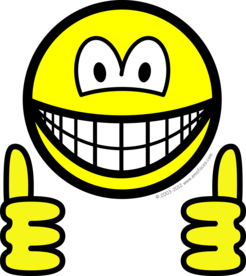 Duimen omhoog smile