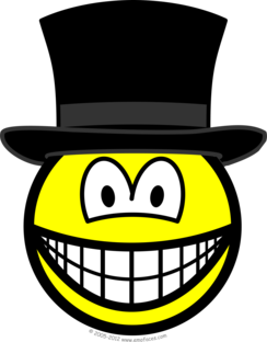 Zwarte hoed smile