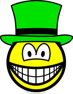 Groene hoed smile