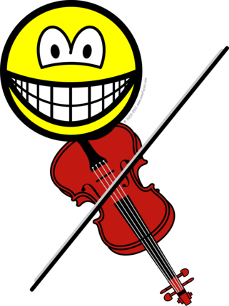 Viool spelende smile