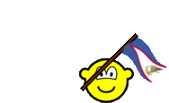 Amerikaans Samoa vlag zwaaien buddy icon  geanimeerd