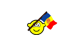 Andorra vlag zwaaien buddy icon  geanimeerd