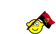 Angola vlag zwaaien buddy icon  geanimeerd