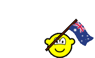 Australië vlag zwaaien buddy icon  geanimeerd