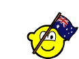 Australie buddy icon zwaaiende vlag geanimeerd 