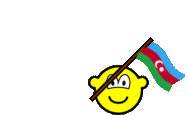 Azerbeidzjan vlag zwaaien buddy icon  geanimeerd