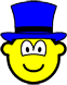 Blauwe hoed buddy icon  
