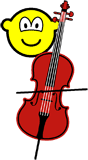 Cello spelende buddy icon  
